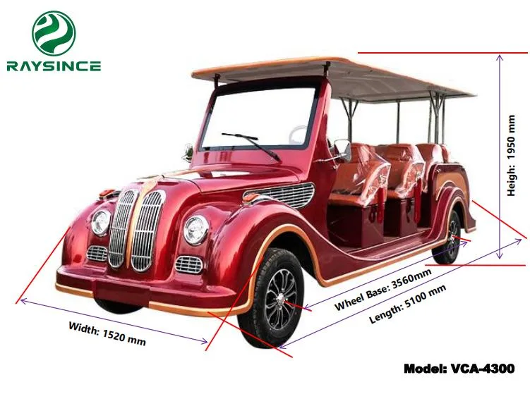 Electric Classic Retro Bus/ Electric Vintage Car with Vacuum Tyre